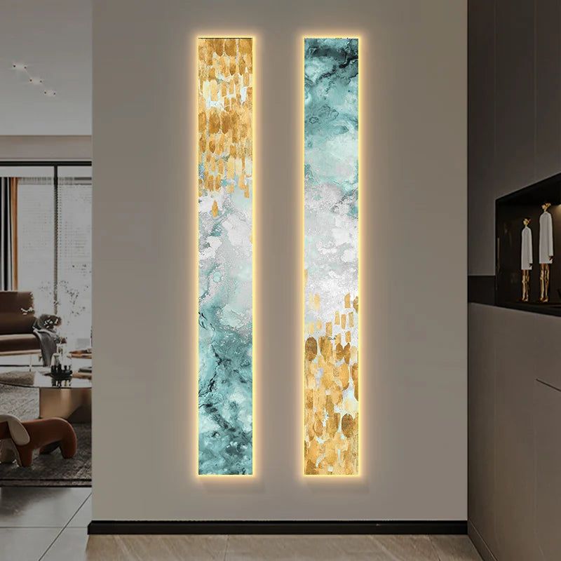 Abstract LED Panel Wall Lamp - Modern Indoor Lighting Fixture for Living Room, Bedroom & Office Decor
