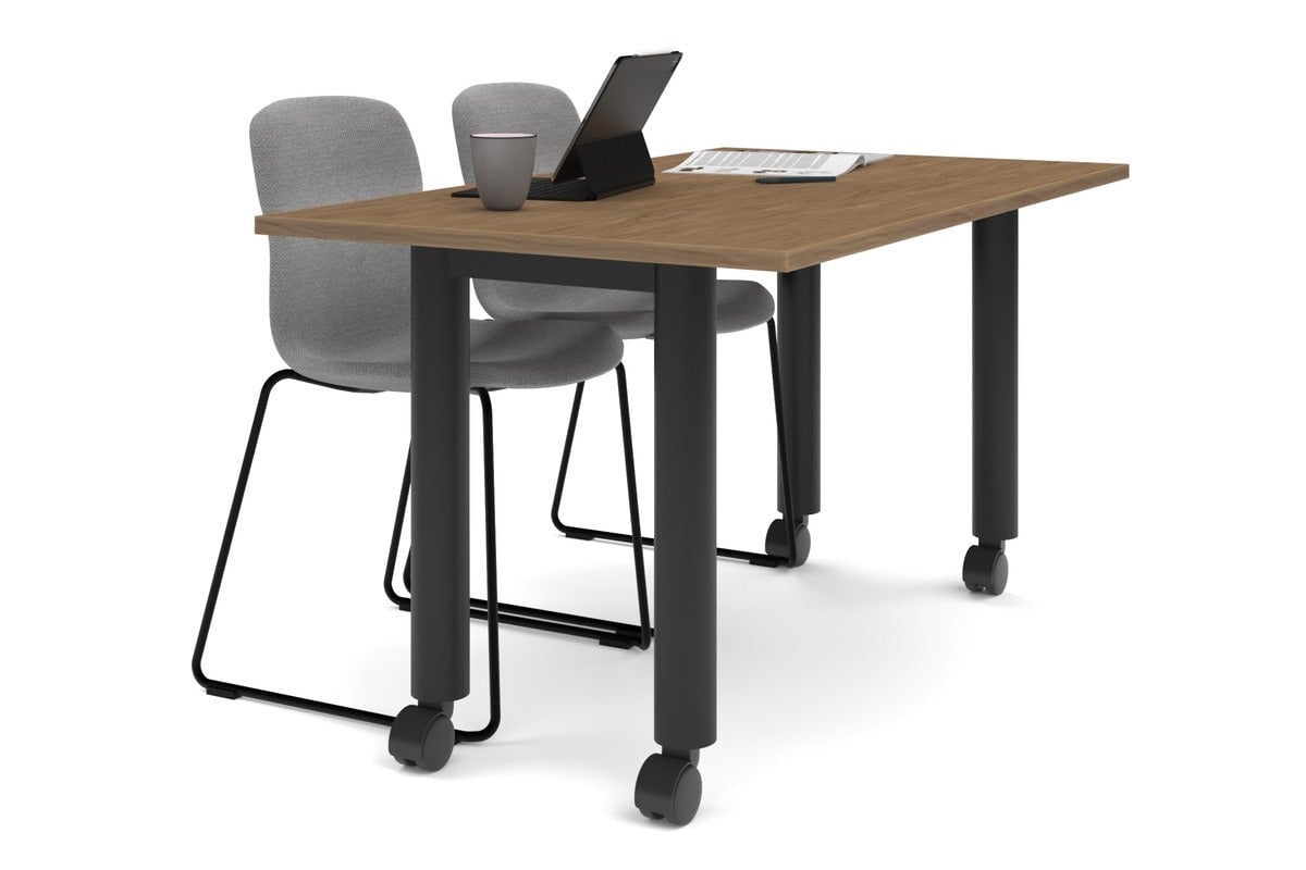 Quadro 80mm Cylinder Leg Mobile Table - 1400L x 800W Adjustable Height Workbench | Perfect for Office, Workshop & Industrial Use