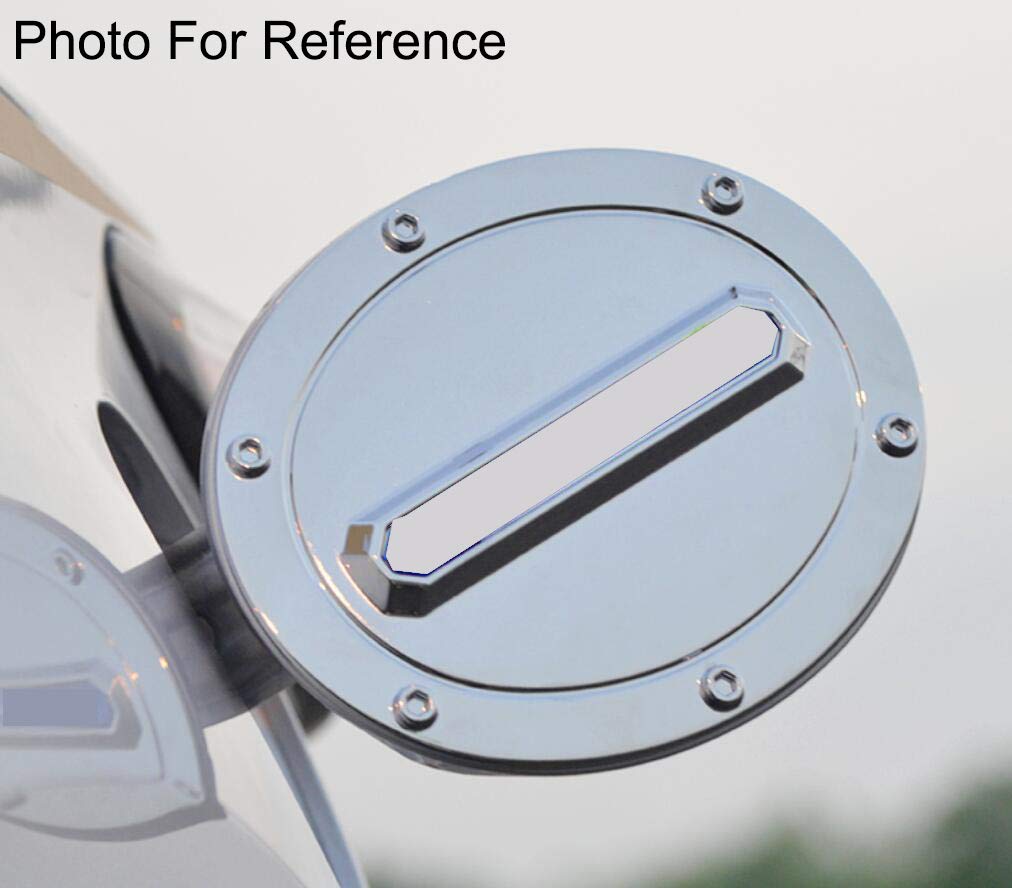Chrome Car Fuel Gas Tank Cap Cover & Gas Door Cover Trim Emblems for Mercedes-Benz GLC 2016-2020 - Premium Replacement Accessory for Enhanced Vehicle Appearance & Protection (Perfect for Car Detailing & Customization)