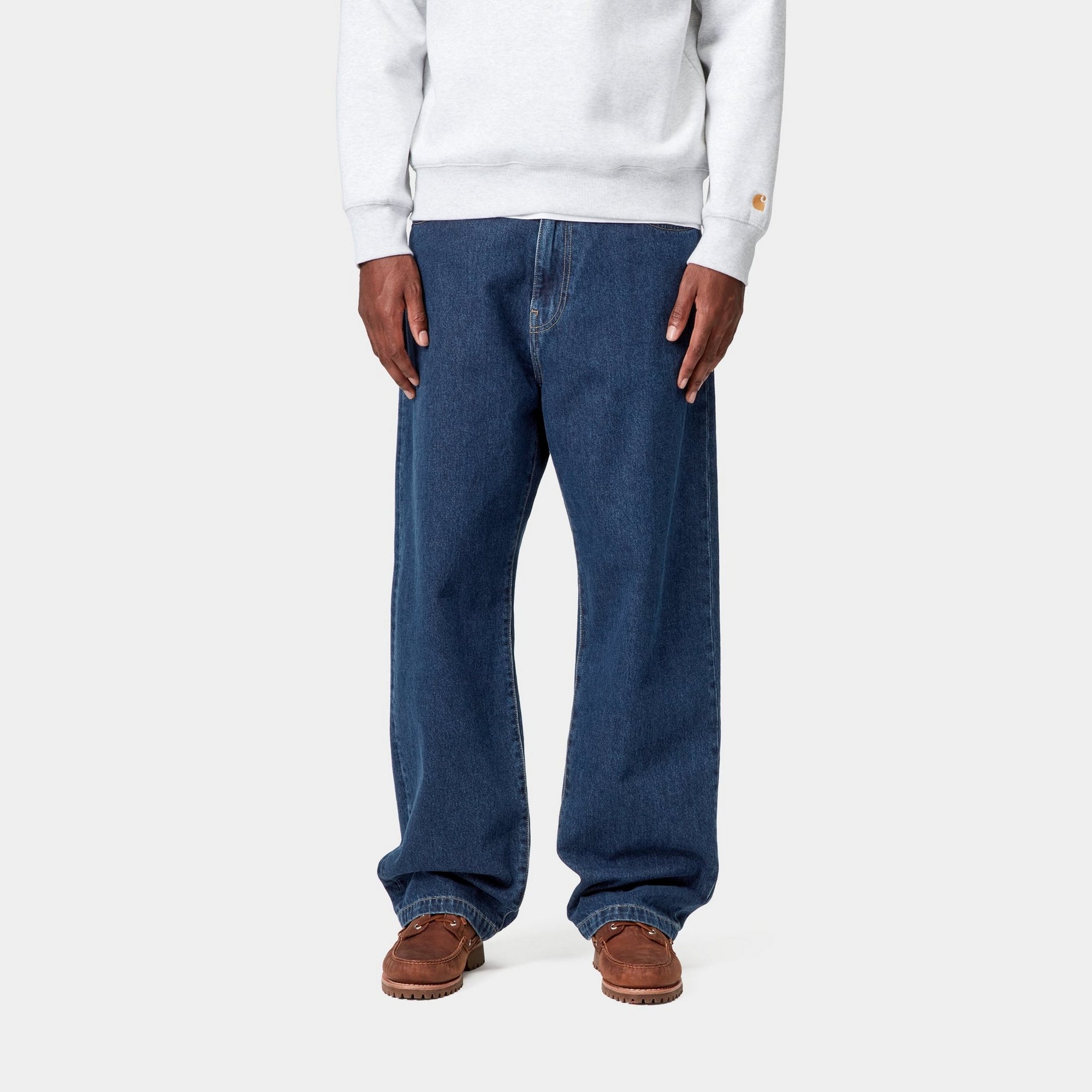 Premium Men's Landon Pant - Stone Washed Blue Denim Jeans for Casual Wear | Comfortable & Stylish for Everyday Outfits, Work, and Weekend Adventures