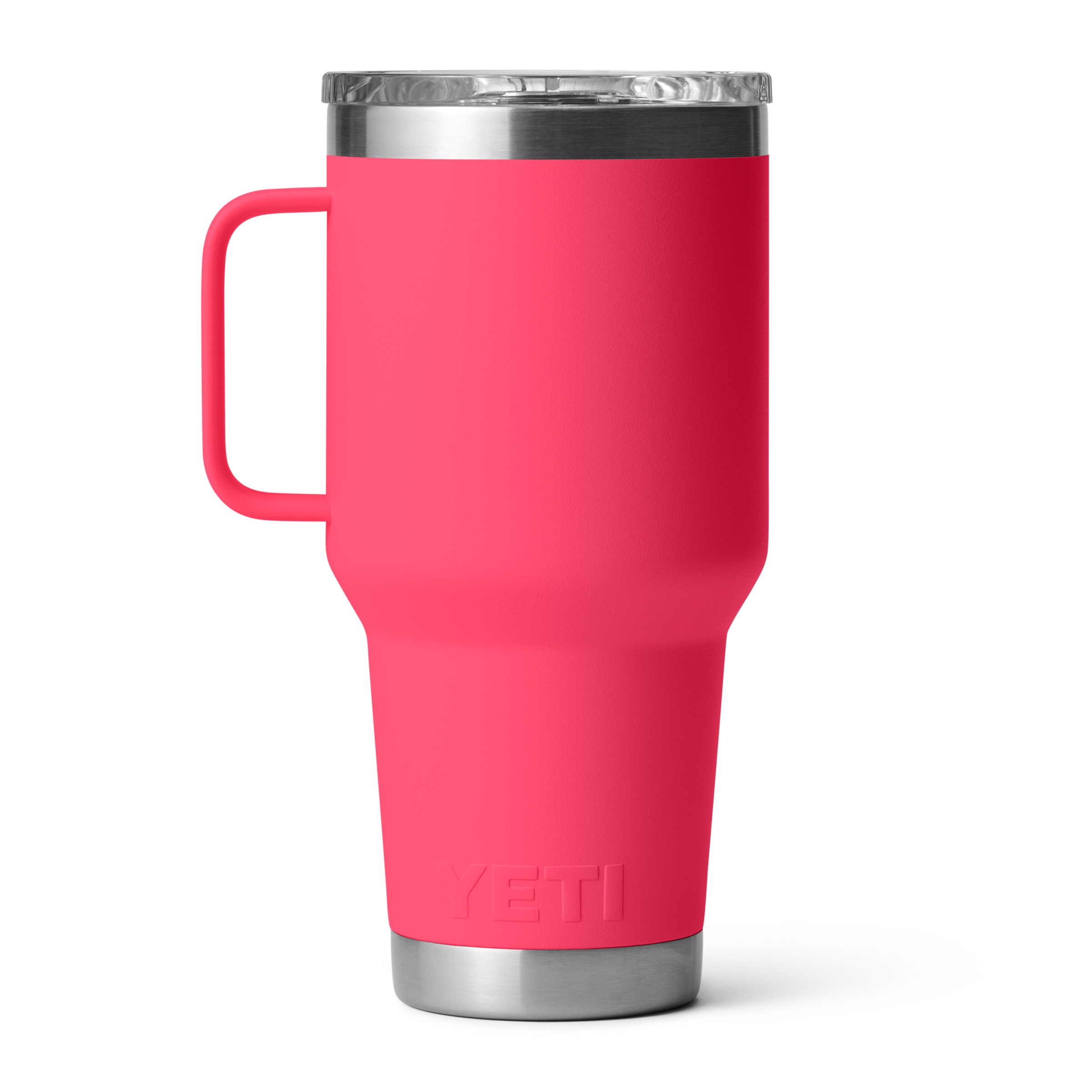 30 oz Rambler Travel Mug - Insulated Stainless Steel Tumbler with Lid, Bimini Pink - Perfect for Coffee, Tea & Cold Drinks On The Go, Office, Camping & Travel