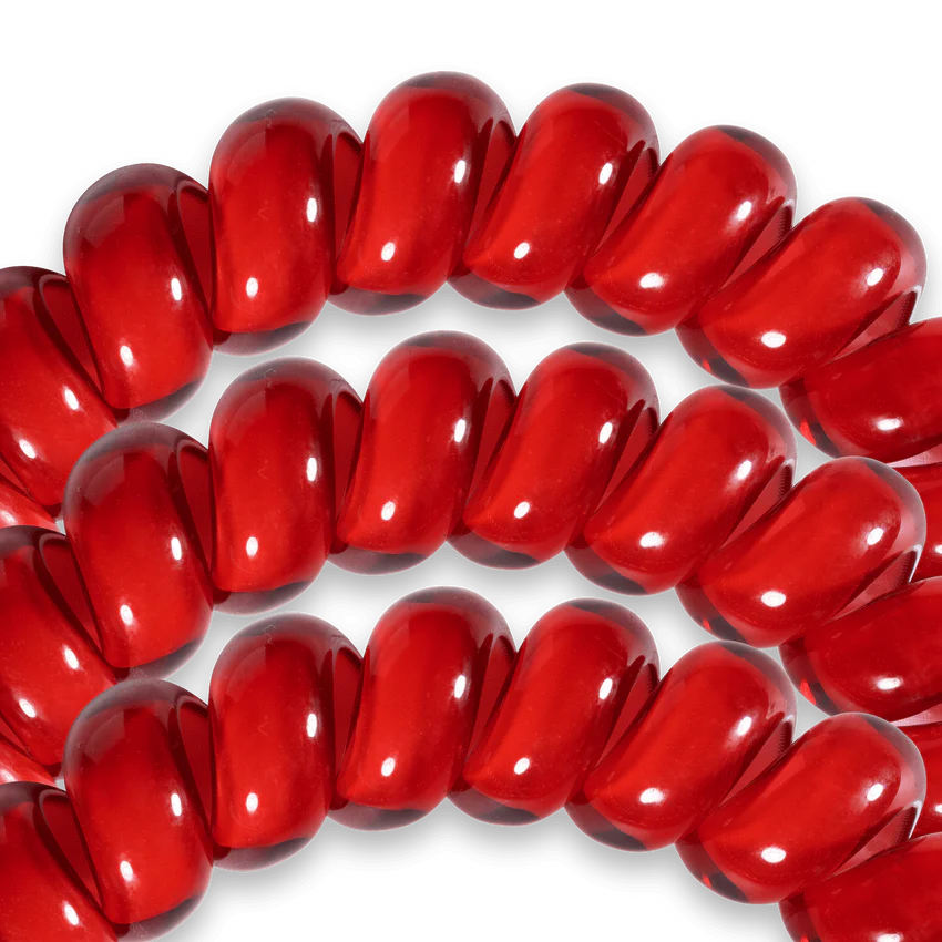 Scarlet Red Small Hair Ties for Women - 50 Pack Soft Elastic Hair Bands for Ponytails, Braids & Workouts - No Damage Hair Accessories (Perfect for Gym, Office & Daily Use)