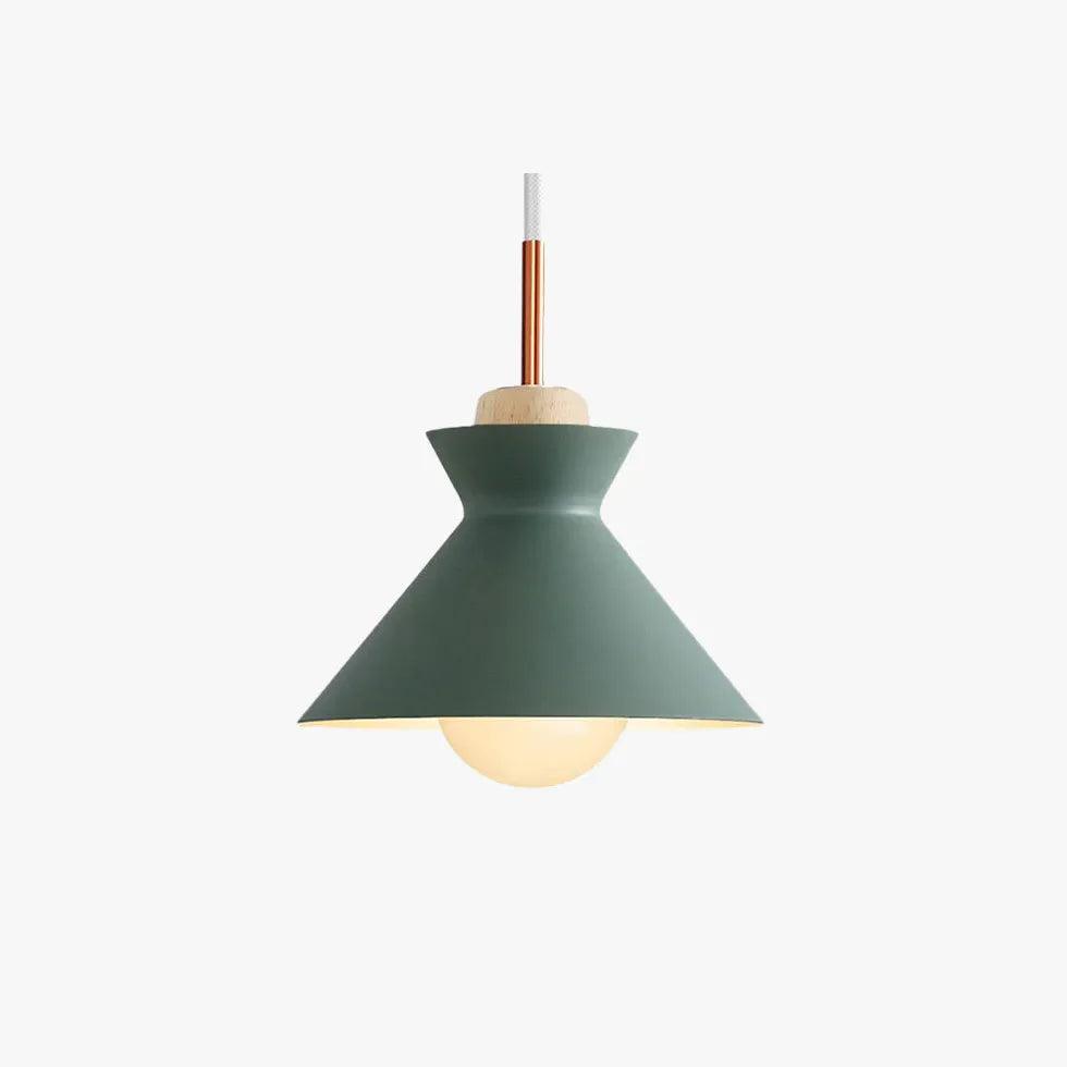 Modern Yellow Trumpet Pendant Light - Elegant Ceiling Lighting for Dining Room, Kitchen, or Bedroom Decor