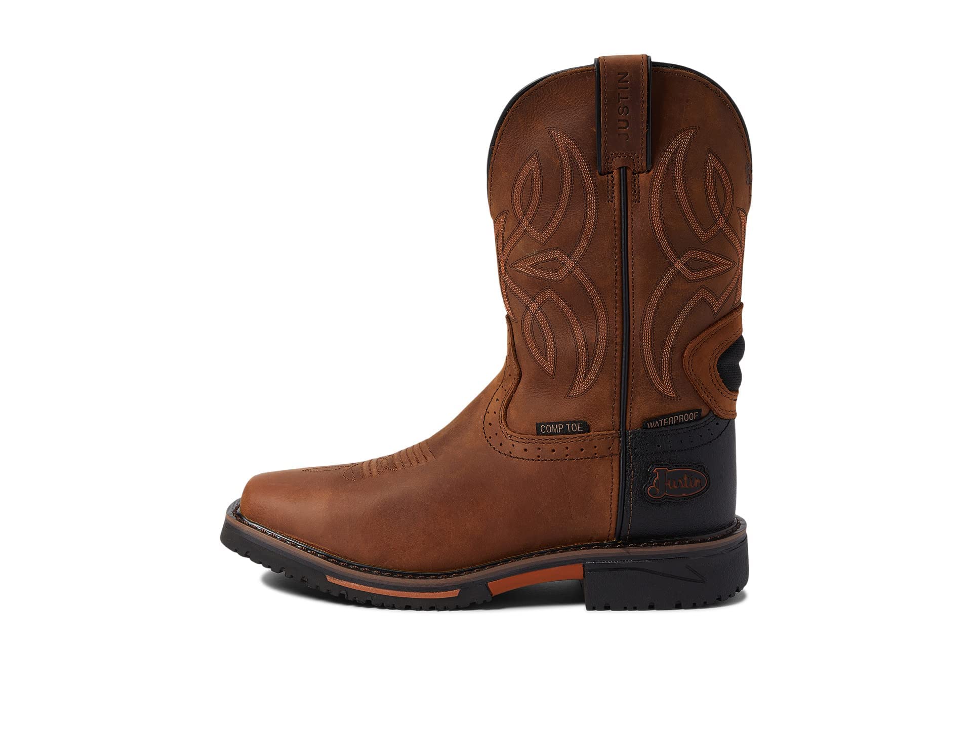 Justin Men's Dallen Composite Toe Work Boots - Safety Shoes for Construction, Warehouse & Outdoor Work - Durable & Comfortable Work Boots for Men