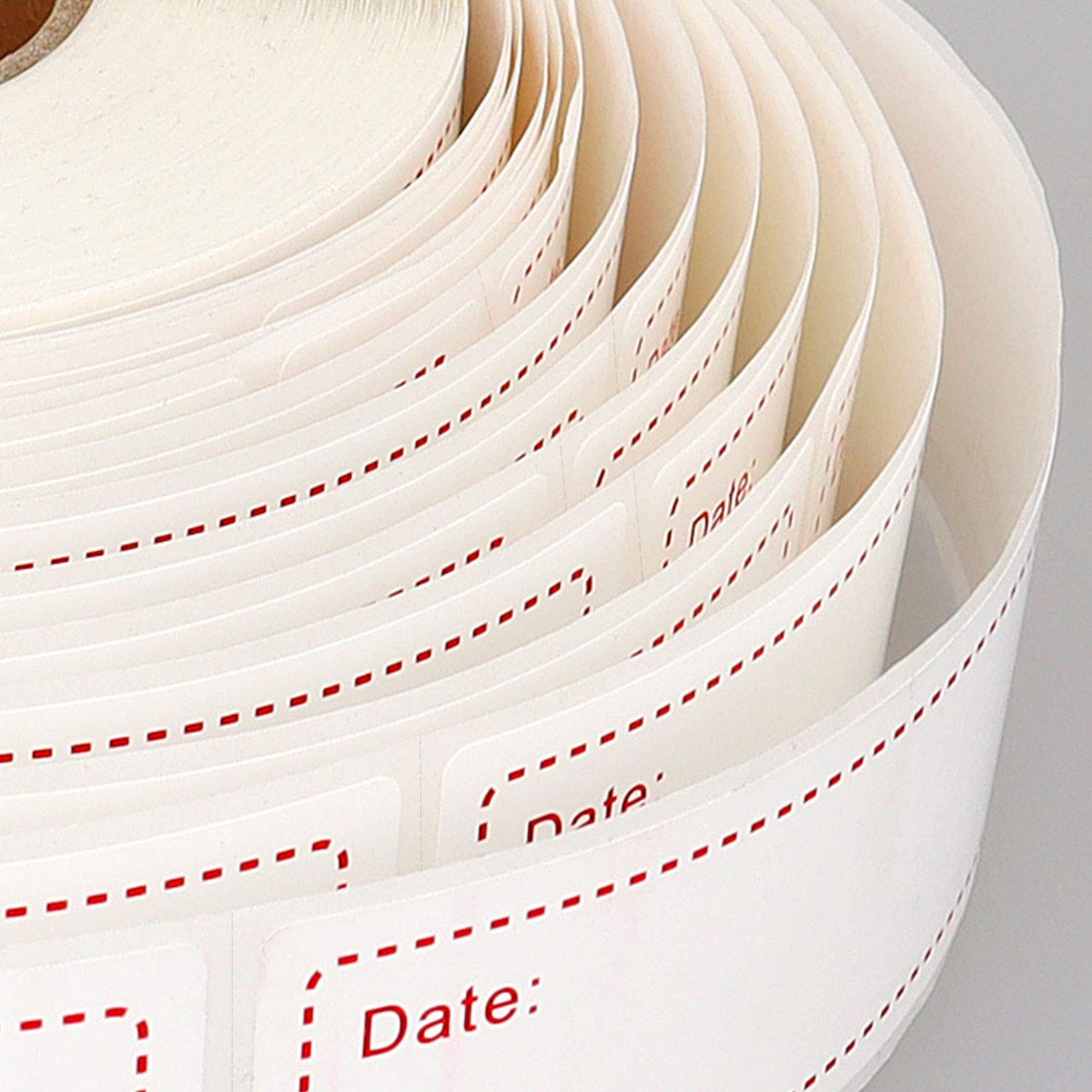 500pcs Removable Freezer Labels 1x3 Inch for Food Storage - Red Color, Perfect for Organizing Frozen Meals, Leftovers & Meal Prep Containers