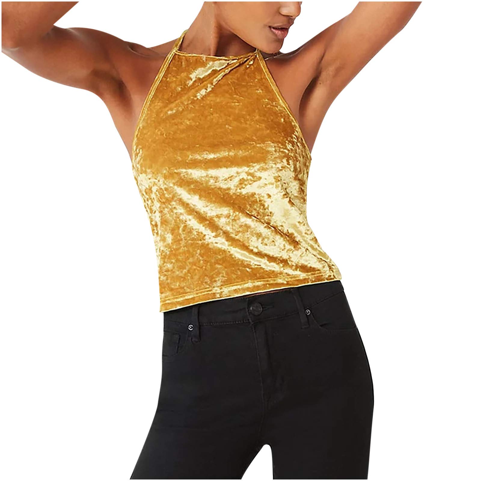 Women's Strapless Sling Top - Stretchy Elastic Camisole Tank Blouse for Casual Wear | Perfect for Summer Outfits, Beach Cover-Ups & Layering