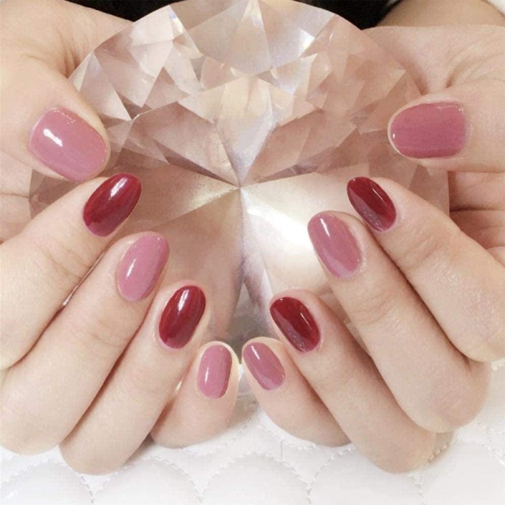 Red False Nails - Round Tip Solid Color Fake Nails for Manicure | Easy to Apply Press On Nails for Parties, Weddings & Special Occasions