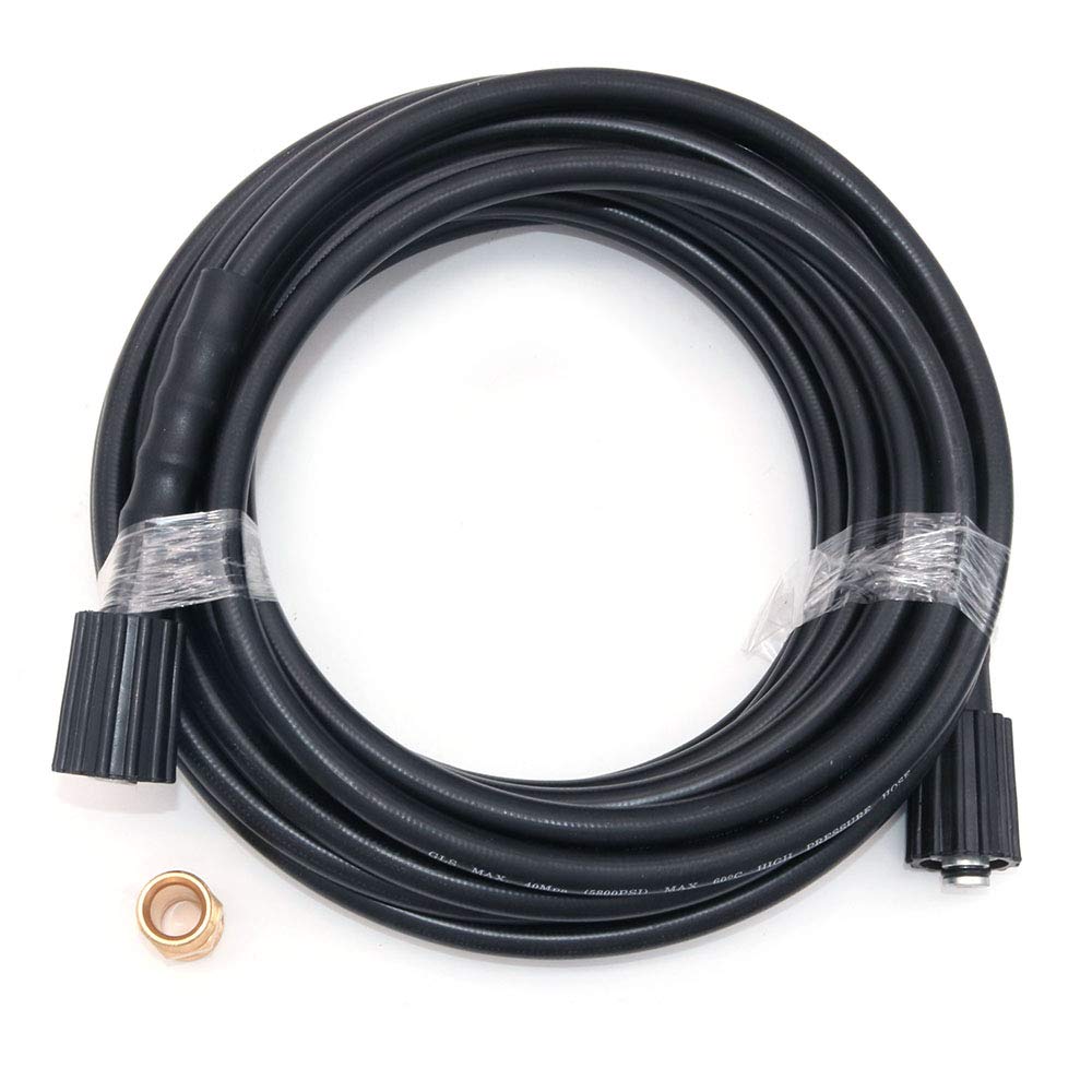 10M (32.8ft) High Pressure Washer Replacement Hose - M22 14mm Connection - Heavy Duty Water Cleaning Kit for Power Washer, Car Wash & Outdoor Cleaning - 10 Meters Long
