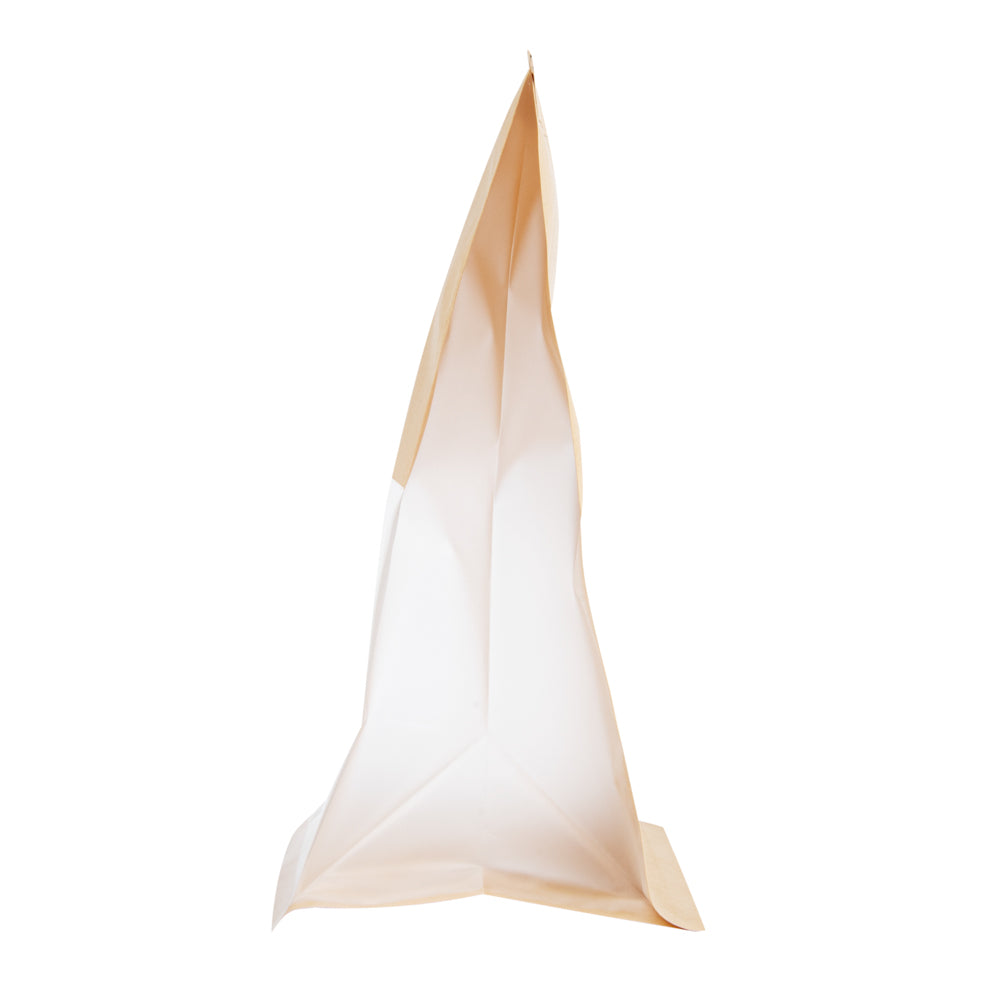 Premium Kraft Cotton Paper Tin Tie Bags with Clear Window - 6.1/4