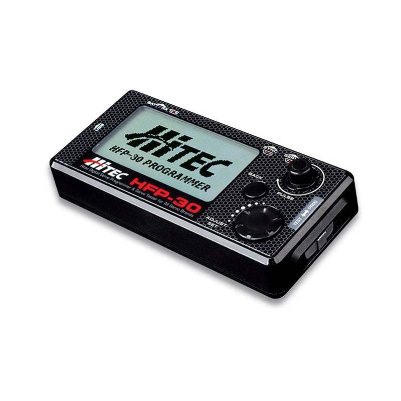 Hitech RCD 44427 HFP-30 Digital Servo Programmer & Tester (Replaces HFP-25) - RC Car, Drone, Robot Servo Calibration Tool for Hobbyists & Professionals