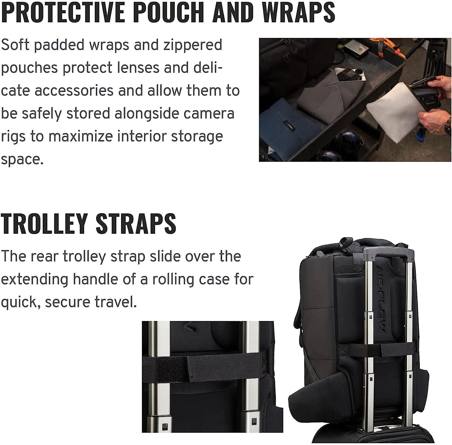 Tenba Cineluxe 21 Rolling Case - Durable Wheeled Camera Bag for Film Equipment | Perfect for On-Set Storage & Traveling Videographers