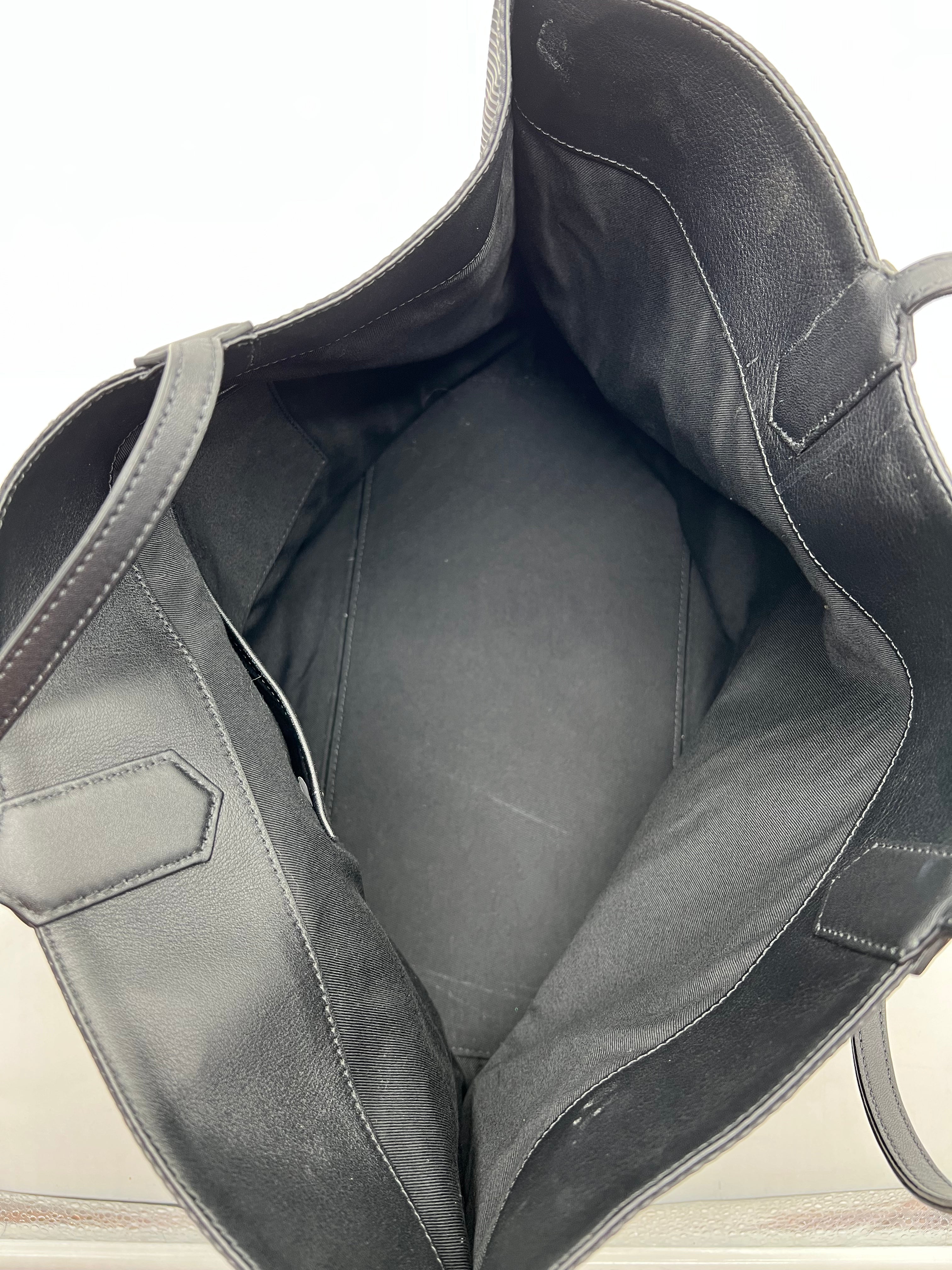 MCM Black Nylon Tote Bag with Rubberized Lion Print - Stylish Designer Handbag for Women, Perfect for Work, Travel and Everyday Use
