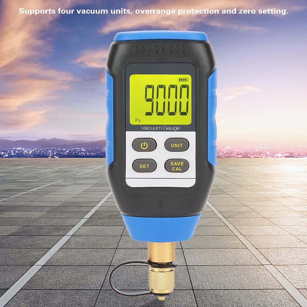 High Precision Digital Vacuum Gauge VMV-1 - Accurate Vacuum Measurement for HVAC, Refrigeration & Automotive (0-50°C) | Ideal for Labs, Industrial & Home Use