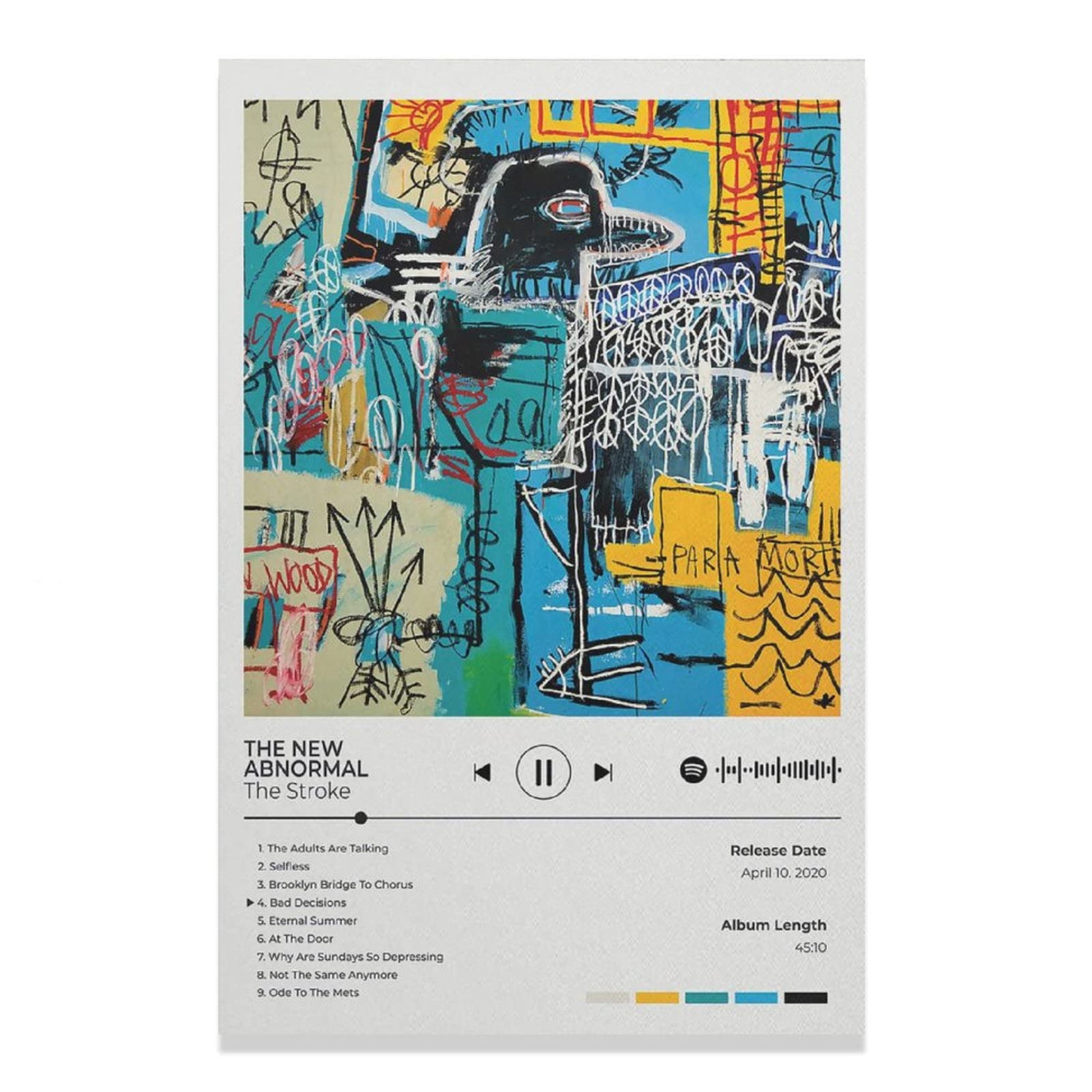 The Strokes The New Abnormal Canvas Poster - 30x45cm Unframed Wall Art for Bedroom, Office & Living Room Decor - Perfect Gift for Music Fans & Indie Rock Lovers
