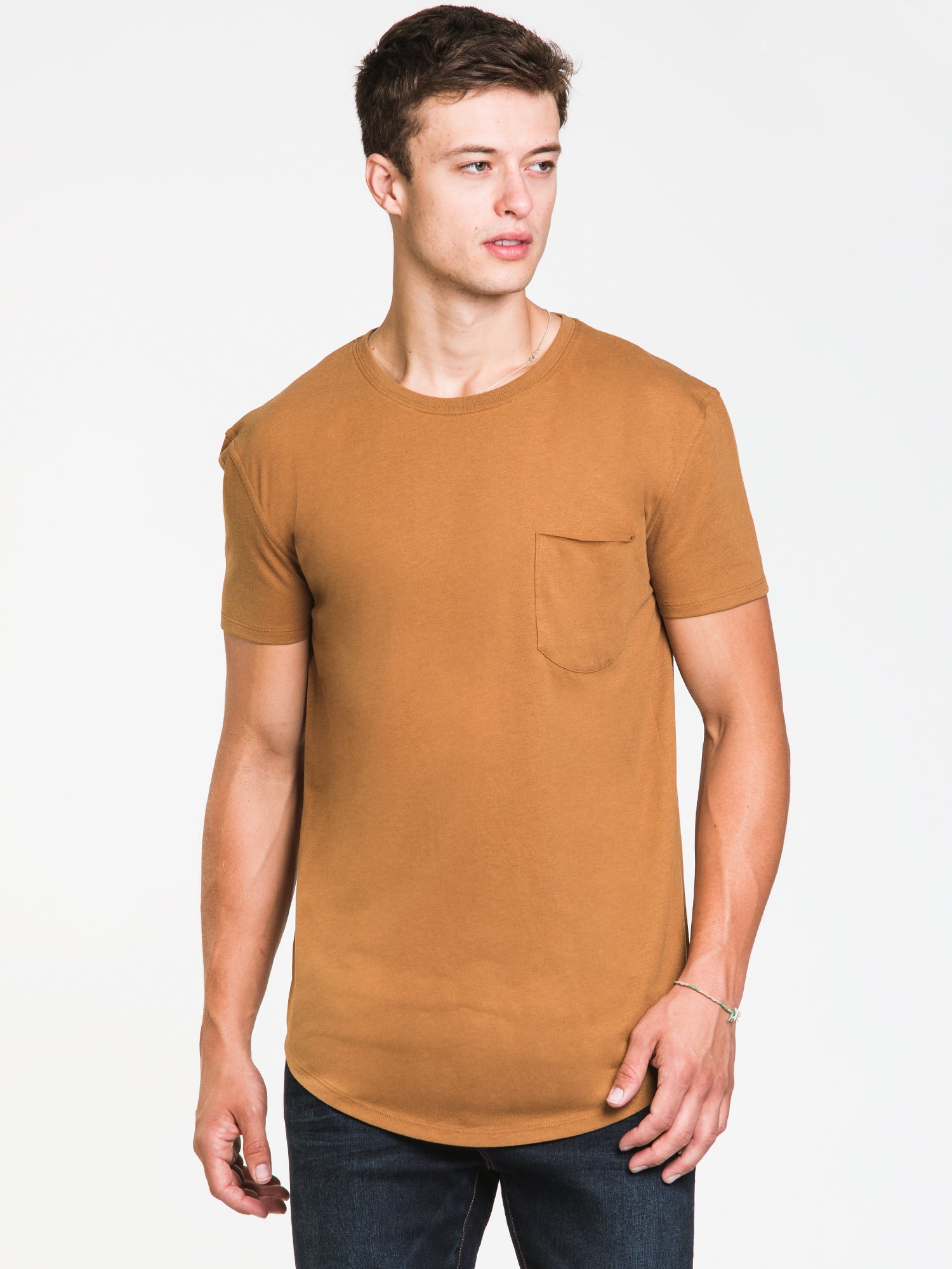 BOATHOUSE LONGLINE TEE - Men's Slim Fit Casual T-Shirt | Soft Cotton Streetwear Top for Everyday Wear | Perfect for Gym, Lounge & Outdoors