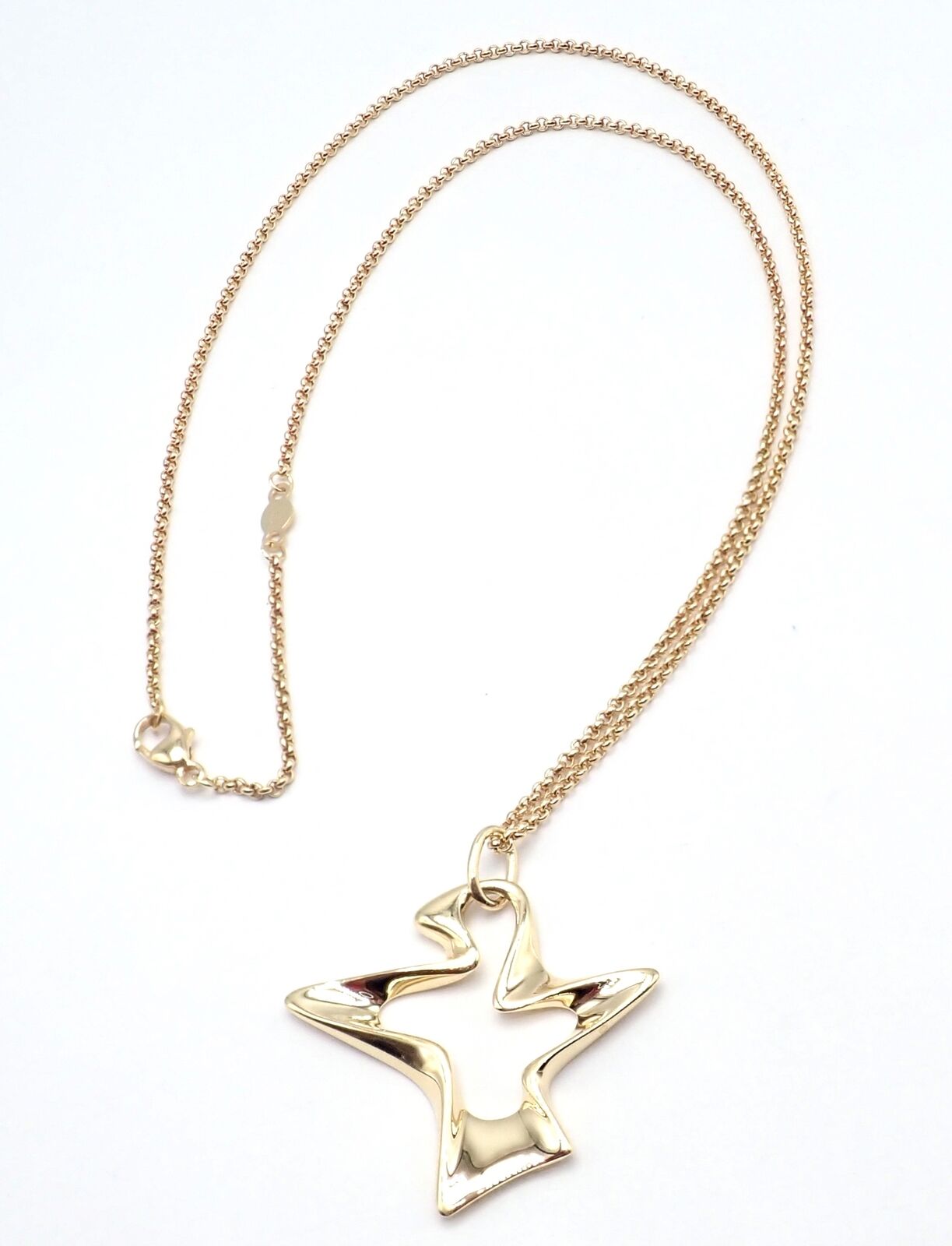 Authentic Georg Jensen 18K Yellow Gold Bird Pendant Necklace - Elegant Jewelry Gift for Women, Perfect for Weddings, Anniversaries & Special Occasions