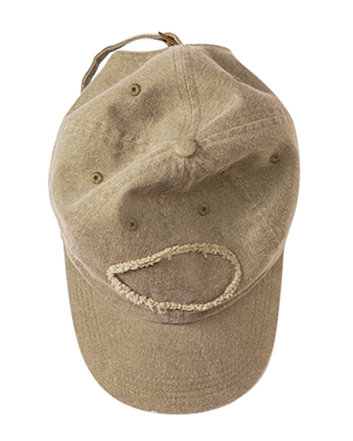 Authentic Pigment 1917 Pigment Dyed Raw Edge Patch Baseball Cap - Vintage Style Adjustable Dad Hat for Men & Women - Perfect for Outdoor Sports, Casual Wear and Street Fashion