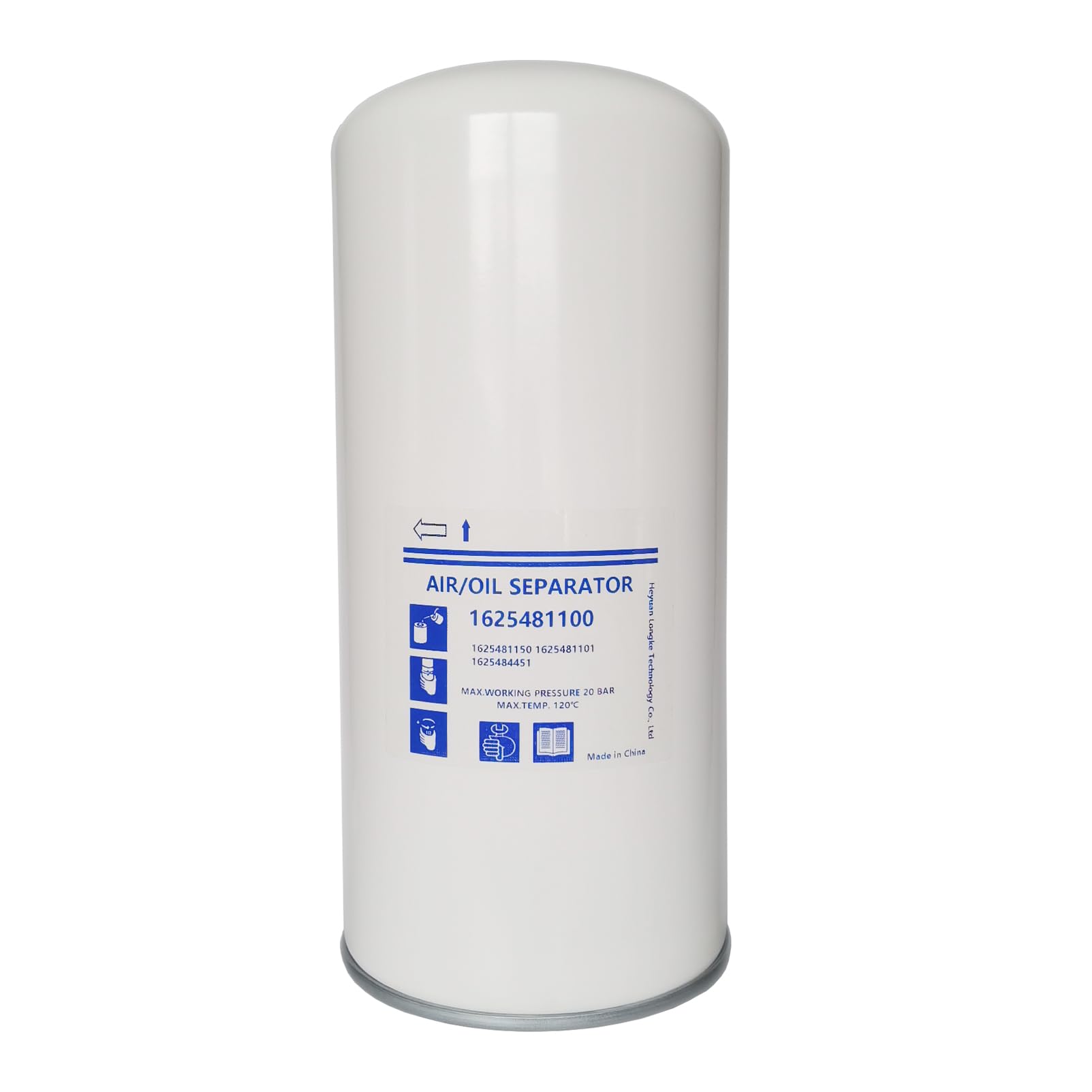 High-Performance Air/Oil Separator Replacement for GA18/22VSD+ Series Air Compressors - Compatible with Models 1625481100, 1625481150, 1625481101, 1625481151 - Ideal for Industrial Air Compressor Maintenance and Oil Filtration Systems