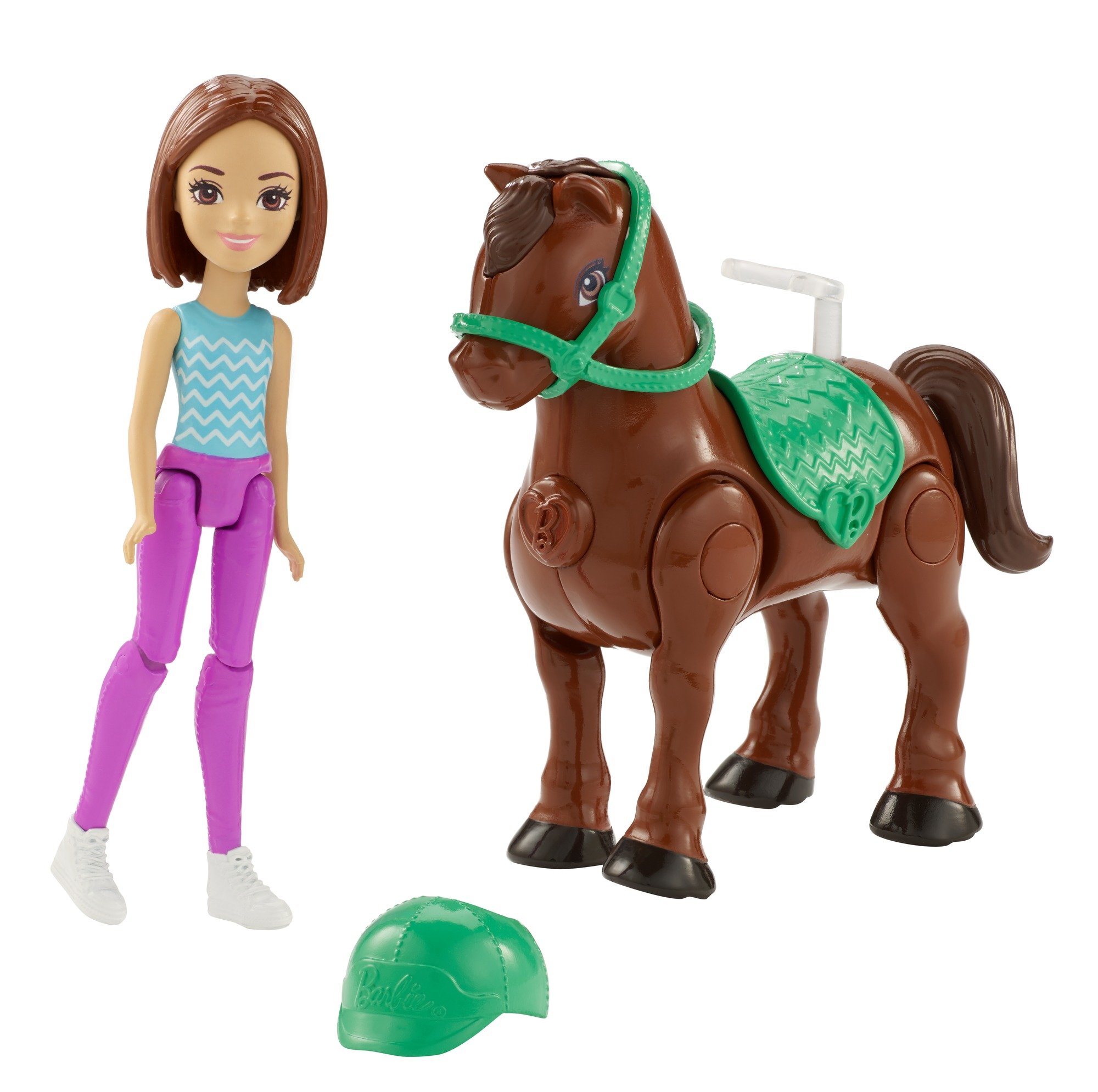 Barbie On The Go™ Brown Pony and Doll Playset - Multicolor Fashion Doll with Horse for Girls Age 4+ | Pretend Play, Birthday Gift, Travel Toy
