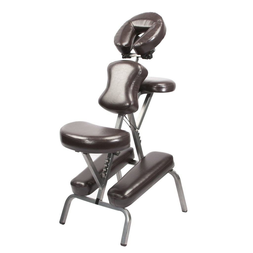 Master Massage® BEDFORD Portable Massage Chair Set - Professional Starter Massage Chair with Coffee Luster Finish | Perfect for Home, Office & Spa Relaxation