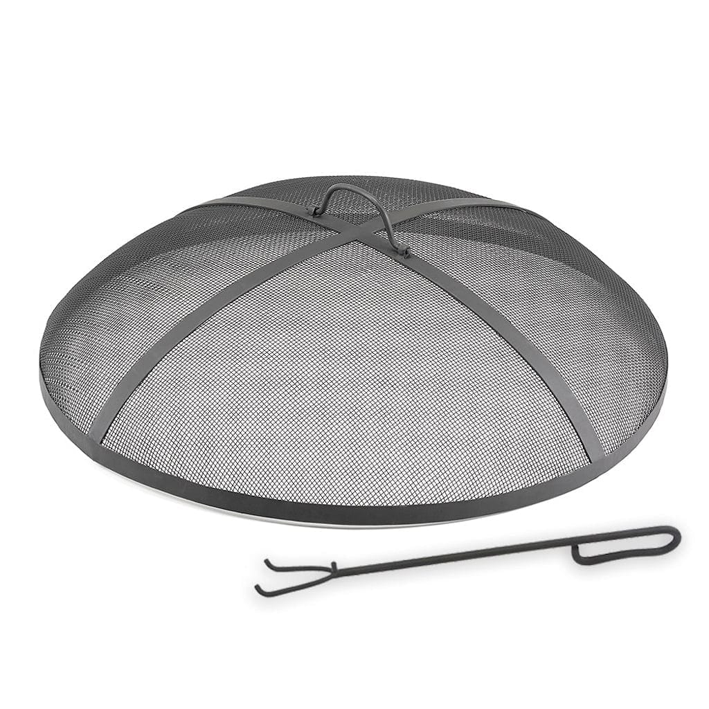 Good Directions 40 Inch Heavy Duty Spark Screen with Lifter - Fireplace Safety Cover for Wood Stoves & Fire Pits - Durable Mesh Guard Prevents Embers & Sparks