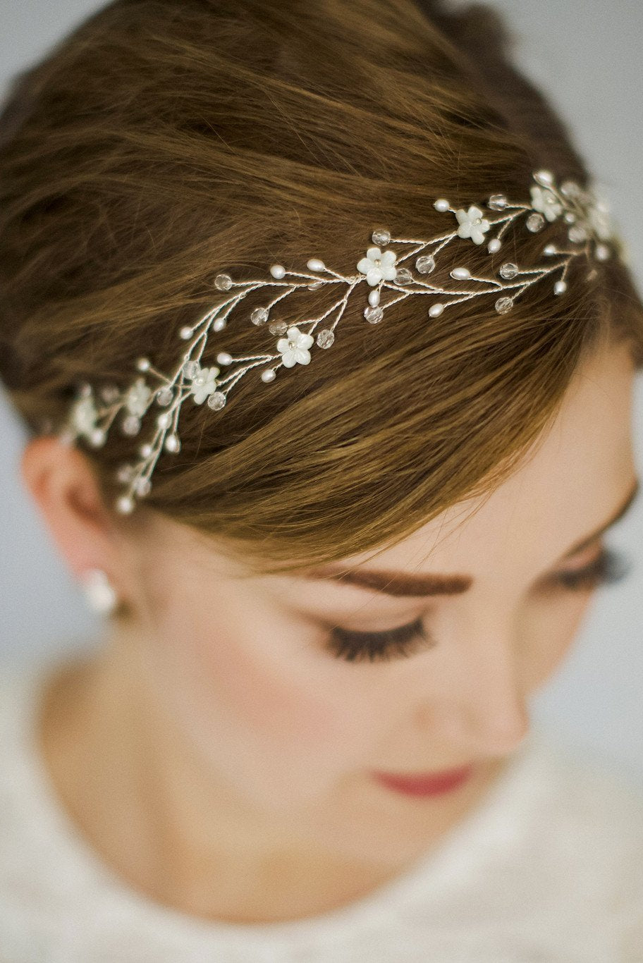 Anastasia Boho Intertwined Hair Vine - Floral Headpiece for Weddings, Festivals & Bohemian Styling