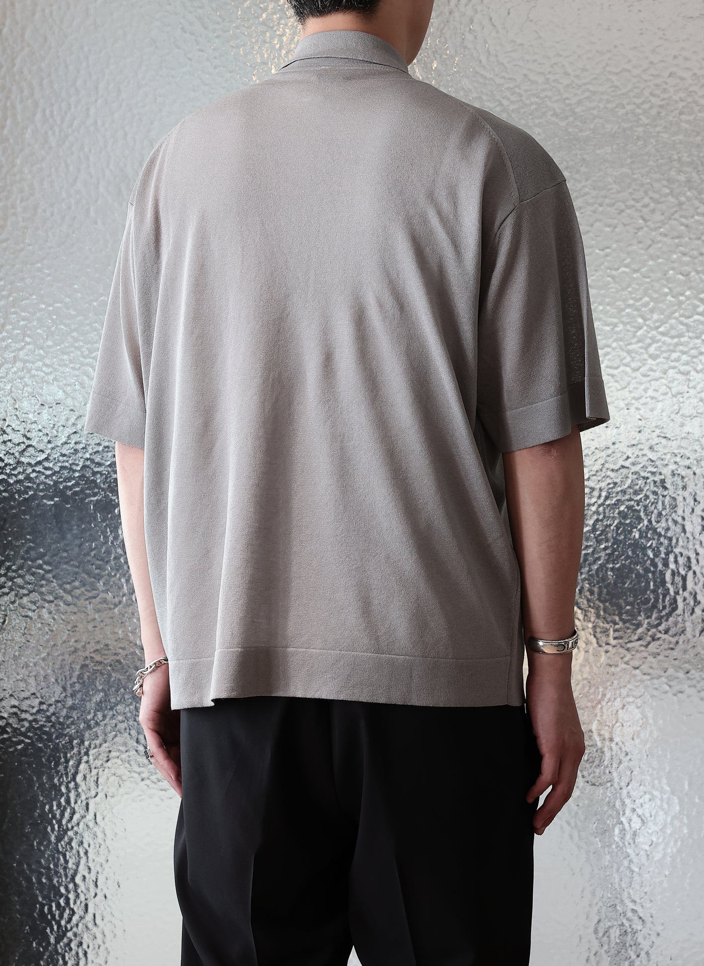 Premium Polyester Business Knitted Shirt for Men - Comfortable Office Wear & Formal Attire - Ideal for Work, Meetings, and Professional Events
