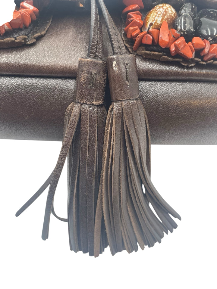 Vintage Yves Saint Laurent Beaded Tassel Shoulder Bag - Luxury Designer Crossbody Purse for Women, Perfect for Evening Parties & Special Occasions