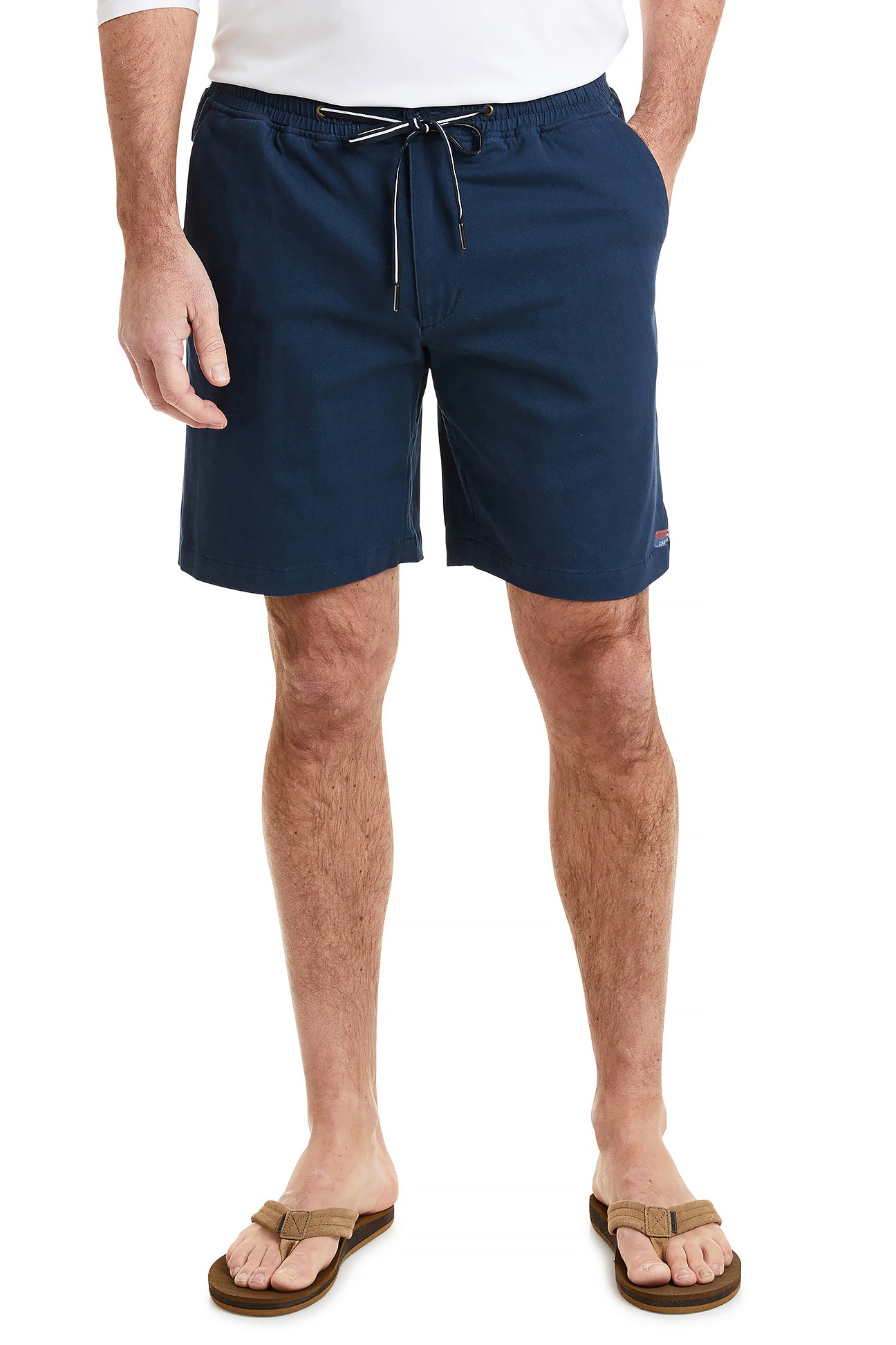 Men's Stretch Twill Surf Shorts - Nantucket Navy Blue Quick-Dry Swim Trunks for Beach, Pool & Summer Vacations