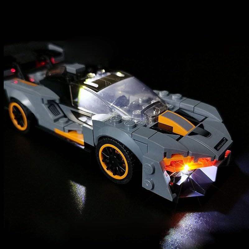 LED Lighting Kit 75892 for Sports Car Racing Building Blocks - Gray Decorative Lights Only (No Model Included) - Perfect for LEGO Collectors & DIY Enthusiasts - Home Decoration, Gift Idea, Model Car Display