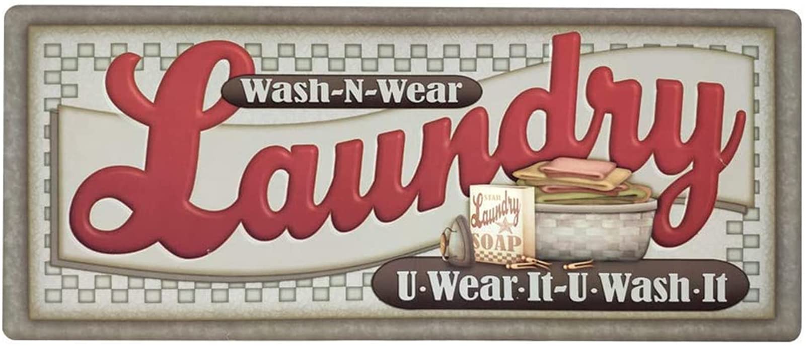 ABREEZE Farmhouse Laundry Room Rug Runner 20