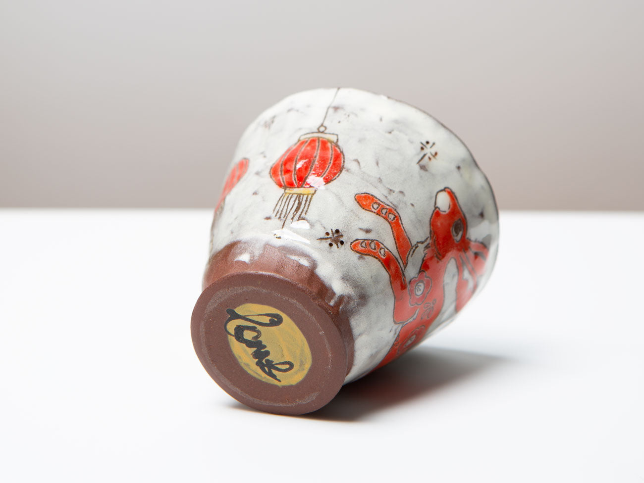 Rabbit and Lantern Themed Ceramic Tea Cup - Cute Animal Mug for Coffee, Tea & Hot Drinks - Perfect for Home, Office, Gift Giving & Cozy Moments