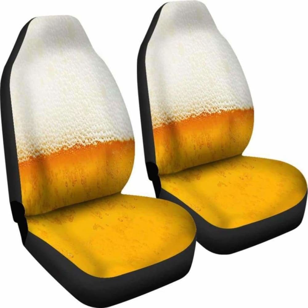 Premium Beer Foam Car Seat Covers - Universal Fit for Cars, Trucks & SUVs - Soft & Durable Protection for Seats - Perfect for Road Trips, Tailgating & Beer Enthusiasts