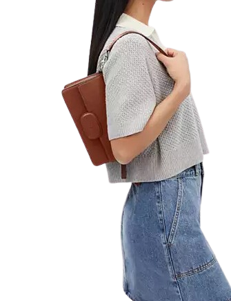 Coach Eliza Flap Crossbody Bag with Leather Closure - Stylish & Compact Purse for Women, Perfect for Everyday Use, Work, and Date Nights