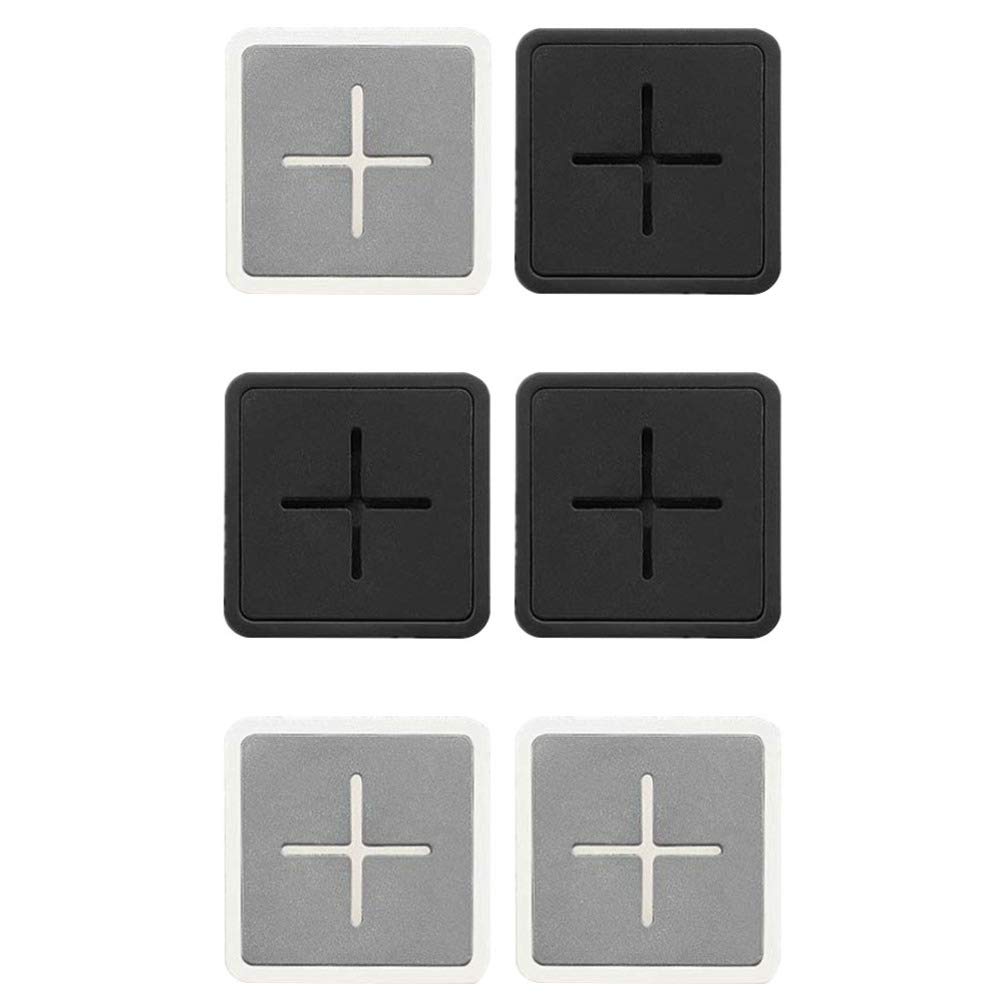 DOITOOL 6-Pack Self-Adhesive Kitchen Towel Hooks - Round Wall Mount Hooks for Tea Towels, Dish Towels in Kitchen & Bathroom - Perfect for Organizing Hand Towels, Aprons & Utensils
