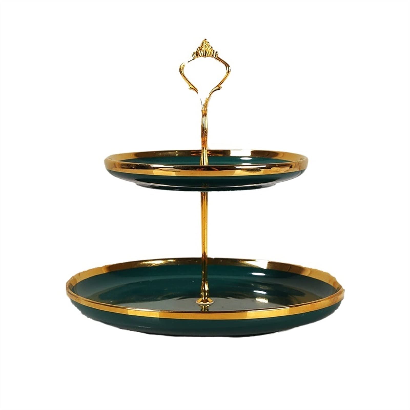 Modern Ceramic Double-Layer Fruit Bowl - Decorative Snack & Dessert Tray for Dining Room, Living Room, Coffee Table - Perfect for Fruit Display, Party Serving & Home Decor