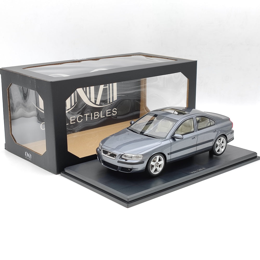 1/18 Scale Volvo S60 R 2003 Grey Metallic Resin Model Car - DNA Collectibles DNA000107 - Perfect for Car Enthusiasts, Collectors & Home Office Decor