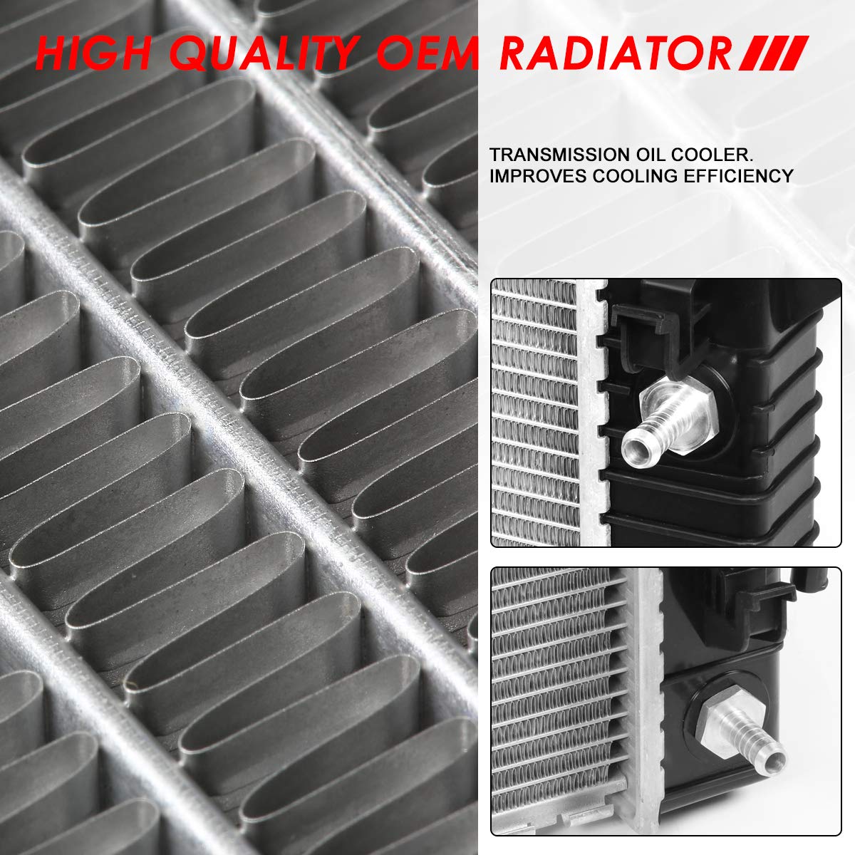 Auto Dynasty DPI 13046 Aluminum Core 1-Row Cooling Radiator for 2007-2013 Ford Expedition & Lincoln Navigator 5.4L V8 - Direct Fit Replacement for Engine Cooling System, Off-Road & Towing Use