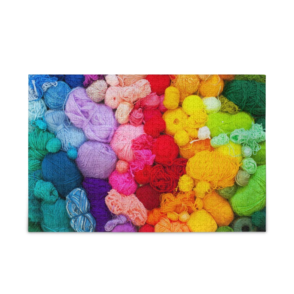 500-Piece Colorful Yarn Ball Jigsaw Puzzle for Adults & Kids - Fun Family Game, Brain Teaser & Stress Relief Activity | Perfect for Parties, Gifts & Relaxation