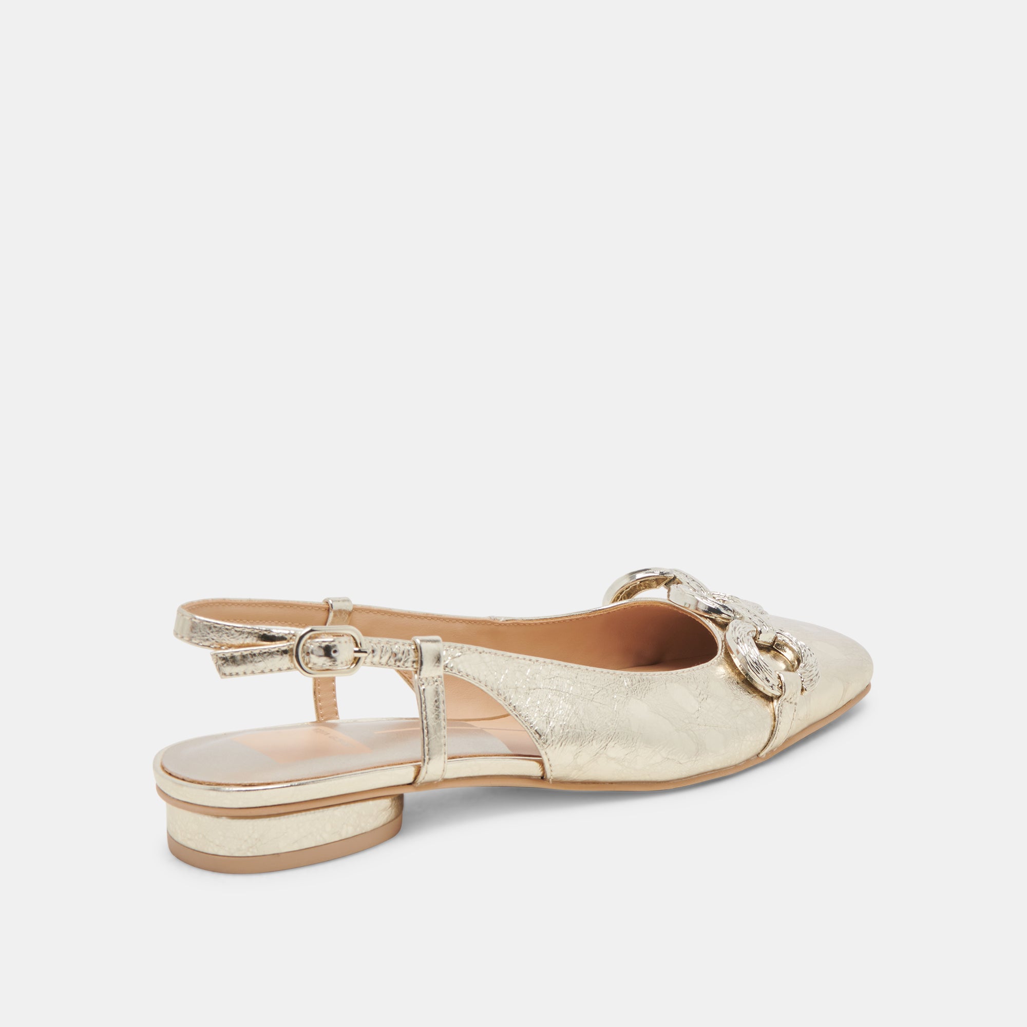RAMANO FLATS PLATINUM DISTRESSED LEATHER - Women's Comfortable Slip-On Shoes for Casual Wear & Everyday Use
