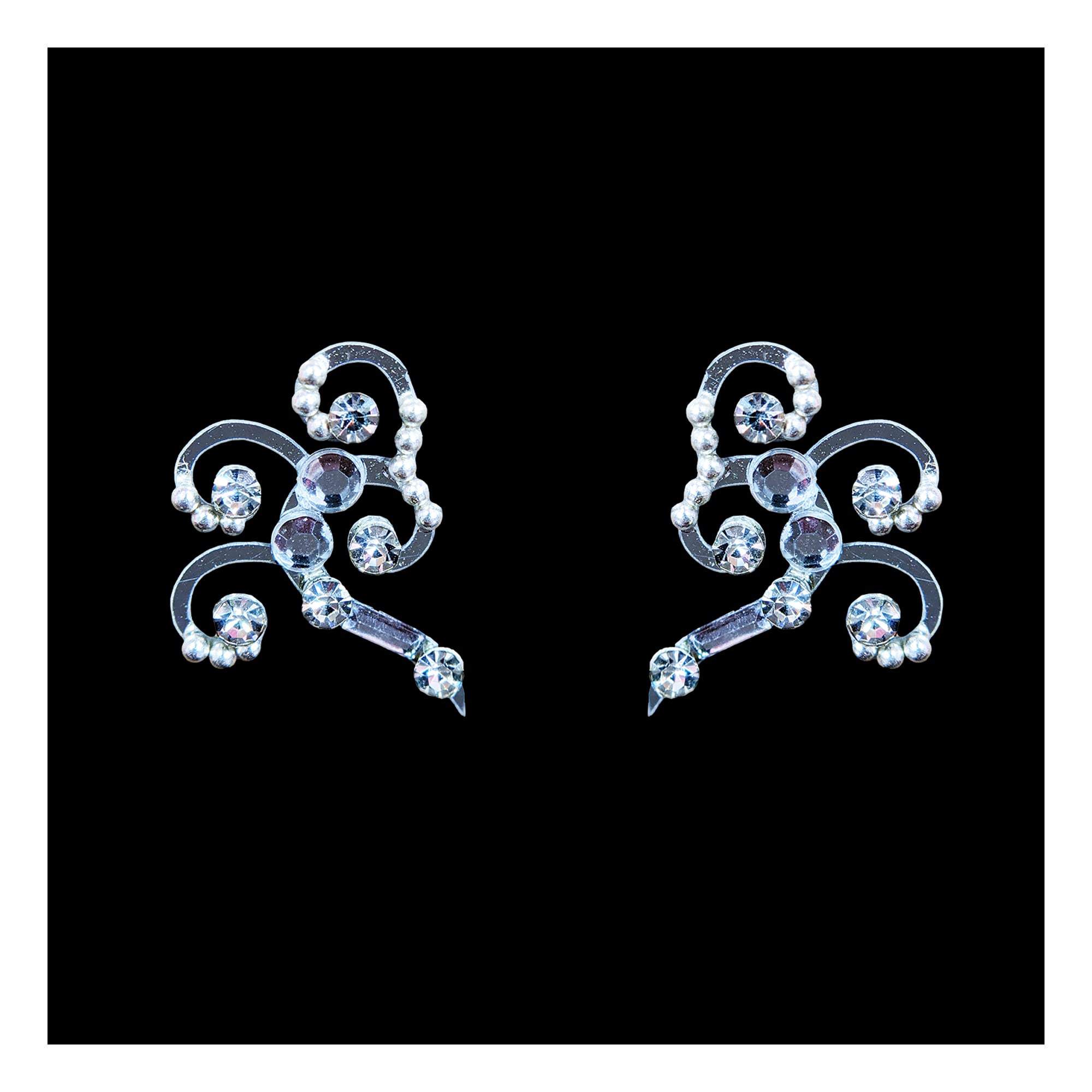 Comet Busters Face Gems - Rave Eye Jewels for Festival Makeup, Eye Decoration & Face Stickers (JEWEYE001-1, JEWEYE016) - Perfect for EDM Parties, Halloween Costumes & Carnival Glam