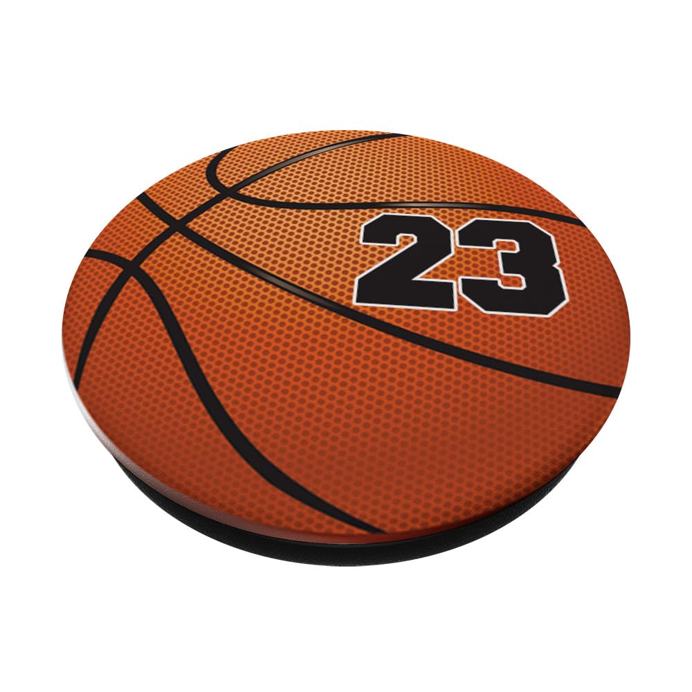 No.23 Basketball Jersey Fan Gift - Swappable PopGrip for Phones & Tablets - Perfect for Games & Fan Events