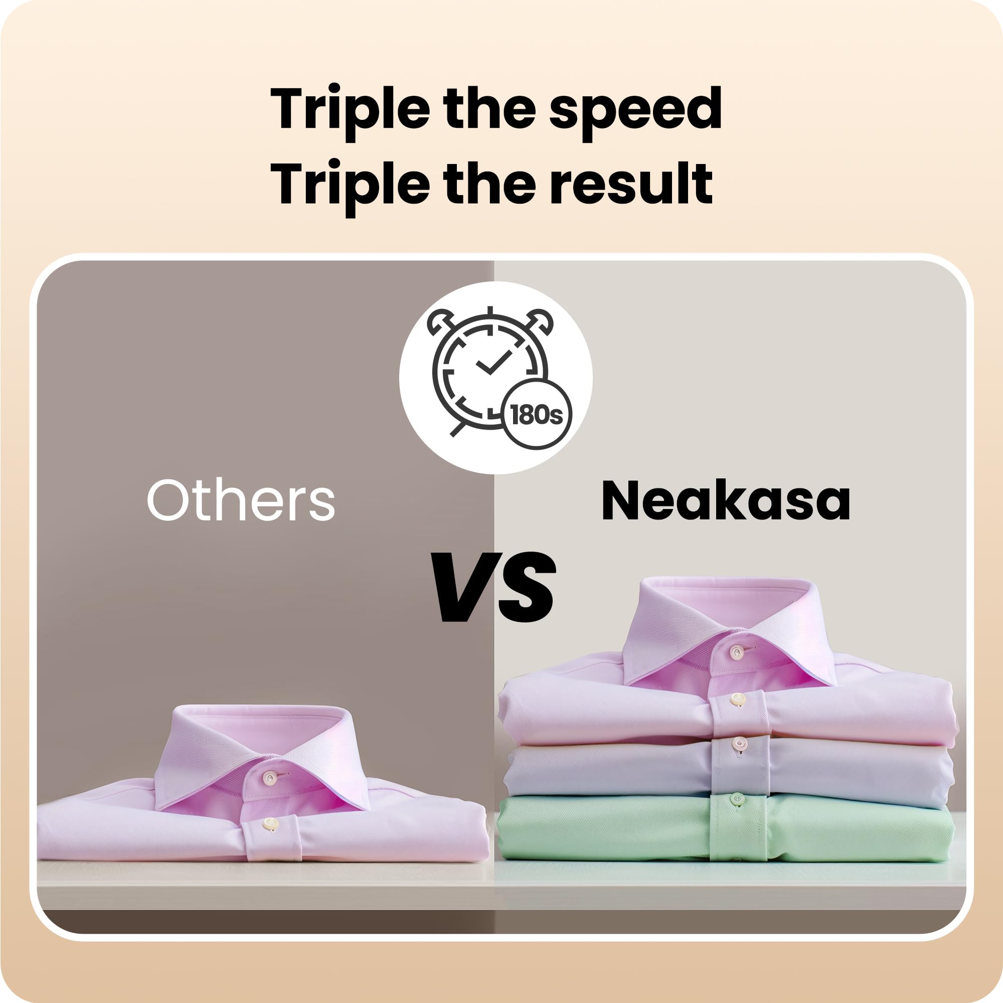 Neakasa Magic 1 Vacuum Steamer - 2300Pa Powerful Handheld Travel Garment Steamer & Iron 2-in-1 for Wrinkle-Free Clothes | Perfect for Travel, Business Trips & Home Use