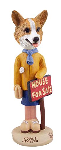 Welsh Corgi Pembroke Realtor Female Collectible Figurine - Conversation Concepts Doogie - Perfect for Home Decor, Office Display & Dog Lover Gifts