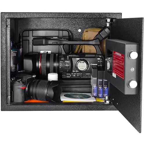 Barska AX12428 1.45 Cubic Ft Biometric Safe with Keypad - Digital Fingerprint Security Lock Box for Home, Office, Jewelry & Cash Storage - Heavy Duty Steel Safe Box for Documents & Valuables