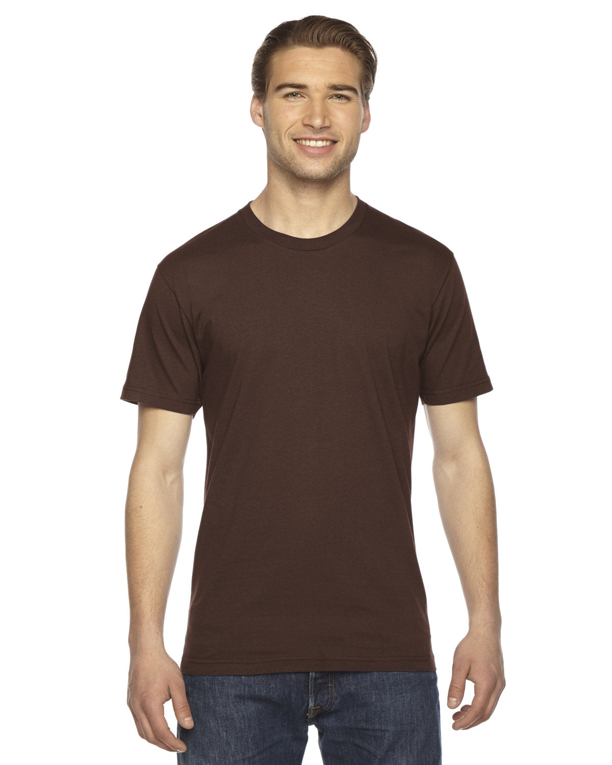 American Apparel 2001W Unisex Fine Jersey Short Sleeve T-Shirt - Soft Cotton Tee for Men & Women - Casual Wear, Gym, Everyday Outfits