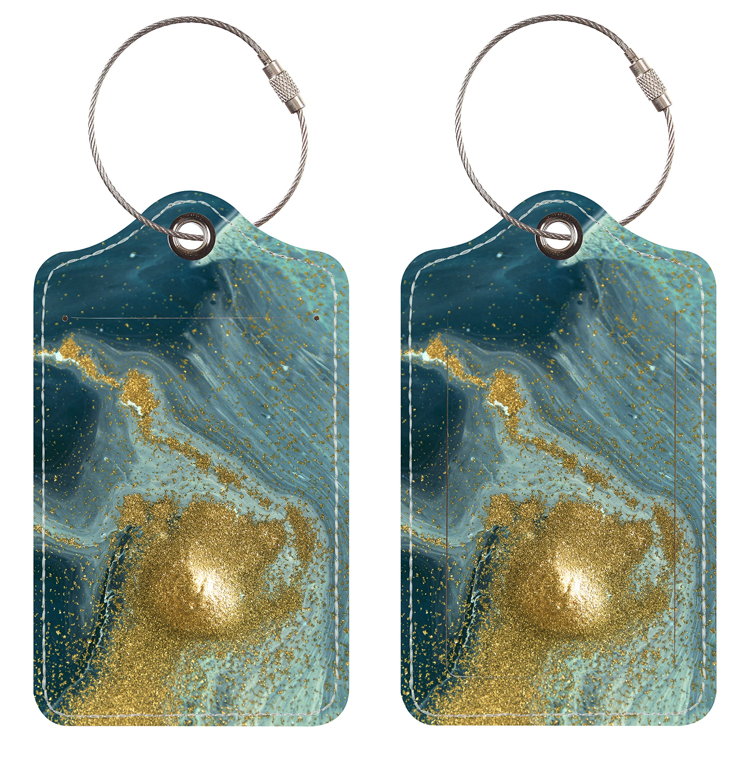 Durable Luggage Tags for Suitcases - Waterproof Cruise & Travel Baggage ID Tags with Strong Metal Loop - Perfect for Airports, Cruises, and Business Trips