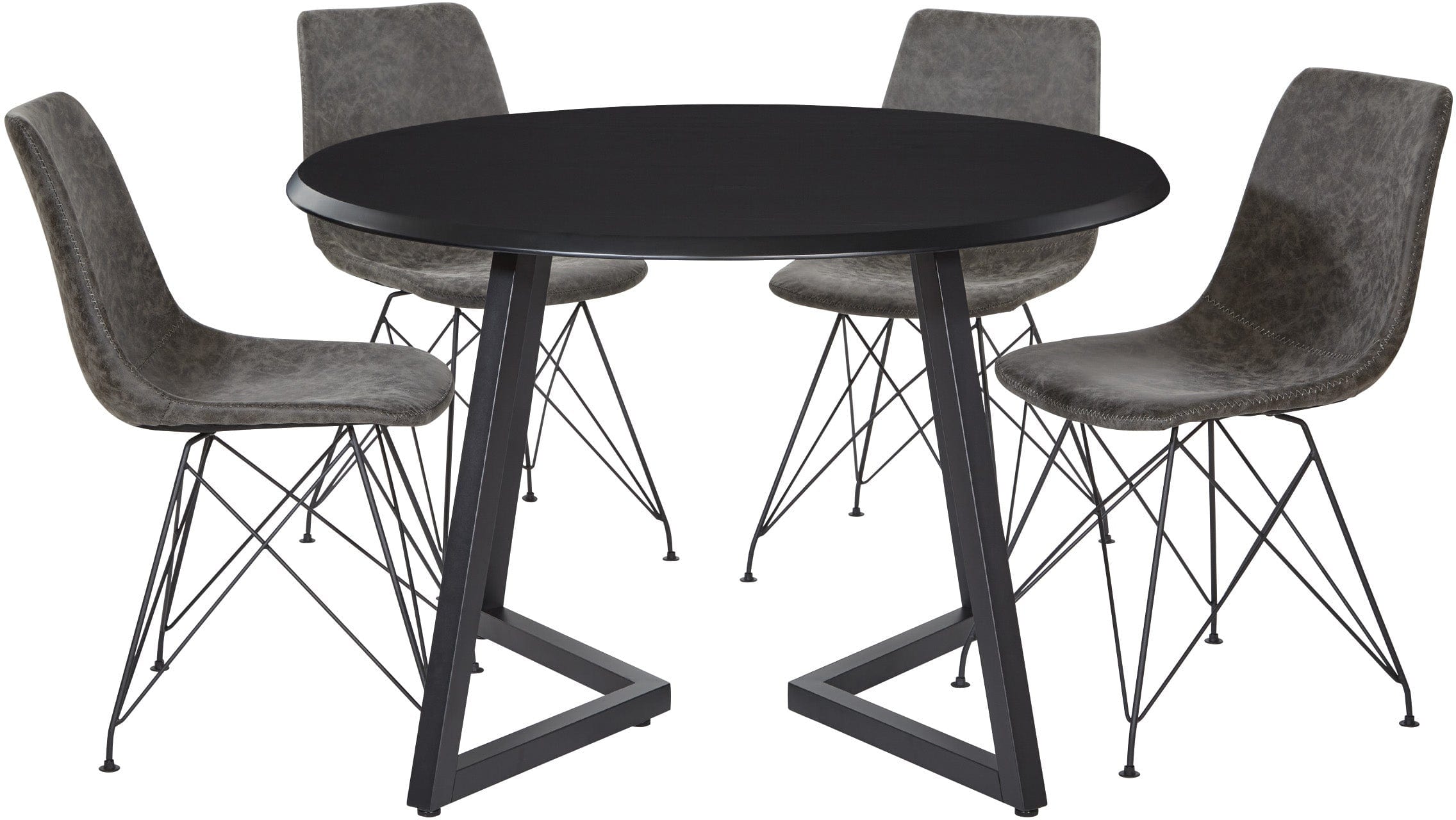 Office Star Metro 5-Piece Dining Table Set with Chairs [MET45] - Perfect for Small Spaces, Kitchens & Breakfast Nooks