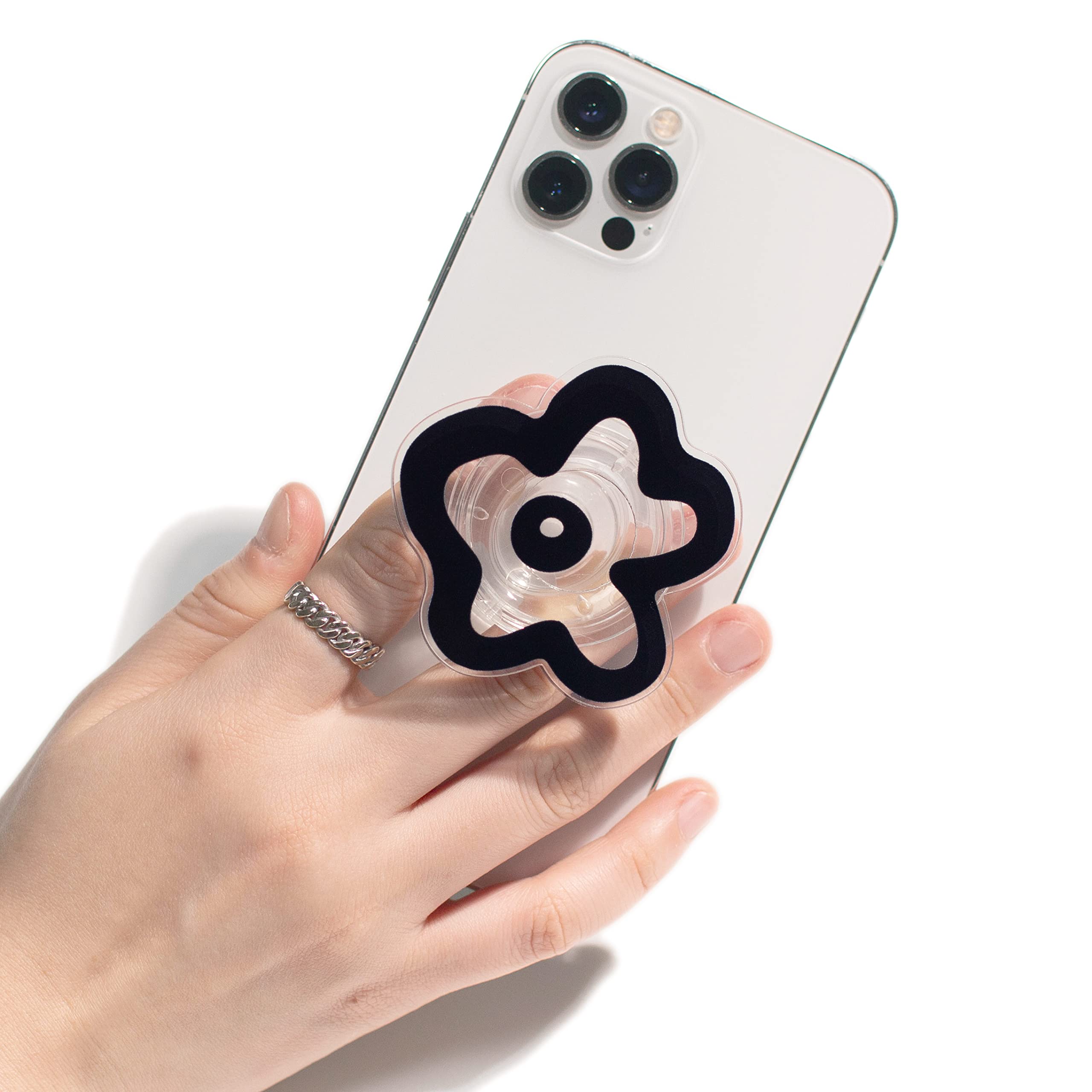 Daisy Flower Phone Grip & Stand - Collapsible for Smartphones & Tablets - Perfect for Hands-Free Viewing