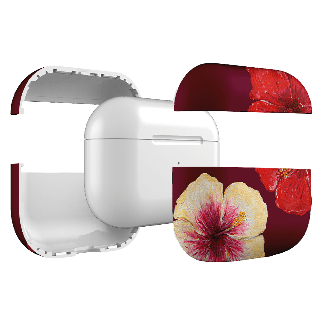 Premium Hibiscus Flower AirPods Pro Case - Floral Design Protective Cover for Apple AirPods Pro (1st & 2nd Gen) - Perfect for Travel, Workouts & Everyday Use